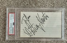 Whitney Houston Signed Autograph PSA DNA Encapsulated Slabbed