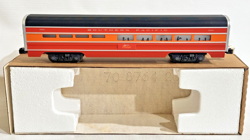 LIONEL MINT SOUTHERN PACIFIC PAINTED ALUMINUM DINING CAR W/ BOX 6-7204 NOS LF