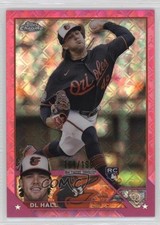 2023 Topps Chrome Logofractor Edition Pink Refractor 164/199 DL Hall #10 0c6