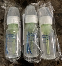 Dr. Brown's Natural Flow Baby Bottles 4oz each Plastic Lot of 3 Handi Craft New