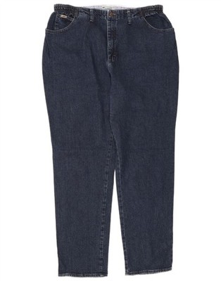 Lee Damen High Waist Tapered Jeans US 20 2XL W40 L30 Navy Blau Baumwolle CR04