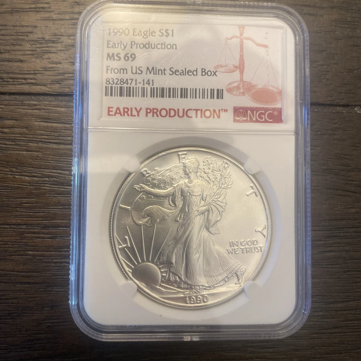 American Eagle MS 69 Graded 1990 Silver Bullion Coins for sale | eBay