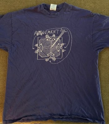 Pavement Built to Spill Dinosaur Jr Pixies vtg navy short sleeve tee QT5058