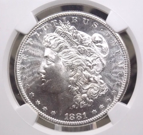 1881 "S" Morgan SILVER Dollar $1 NGC MS65 #096 Gem BU Uncirculated ECC&C, Inc.