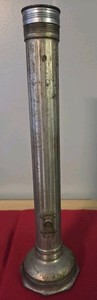 14" Antique 1930's 5D Cell Night Patrol Baton Eveready Flashlight Made In USA