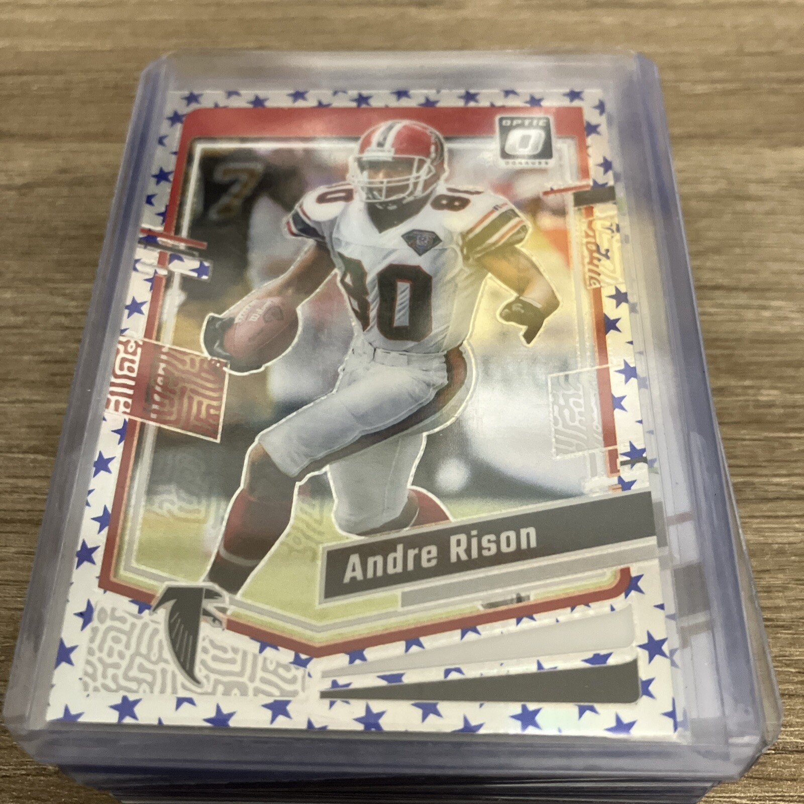 2023-24 Panini Donruss Optic Andre Rison Blue Stars Prizm SP Falcons Holo