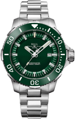 NEW BALL ENGINEER HYRDOCARBON DEEPQUEST II CERAMIC GREEN COSC  DM3002A-S4CJ-GR