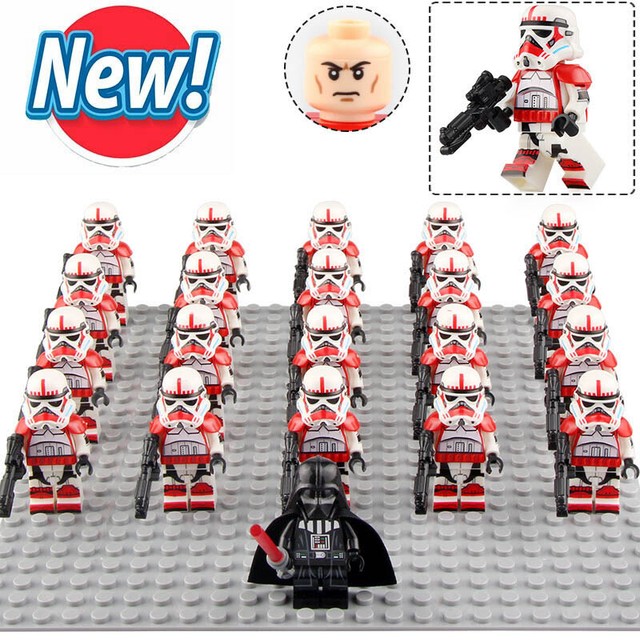 21Pcs/Set Shock Trooper Army Military Star Wars Lego Moc Minifigure Toys | eBay