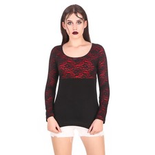 Top, Shirt, Lace, Ladys, Fashion, Damen, stretch , Vive, Maria, 357R, Gr. S,M,L