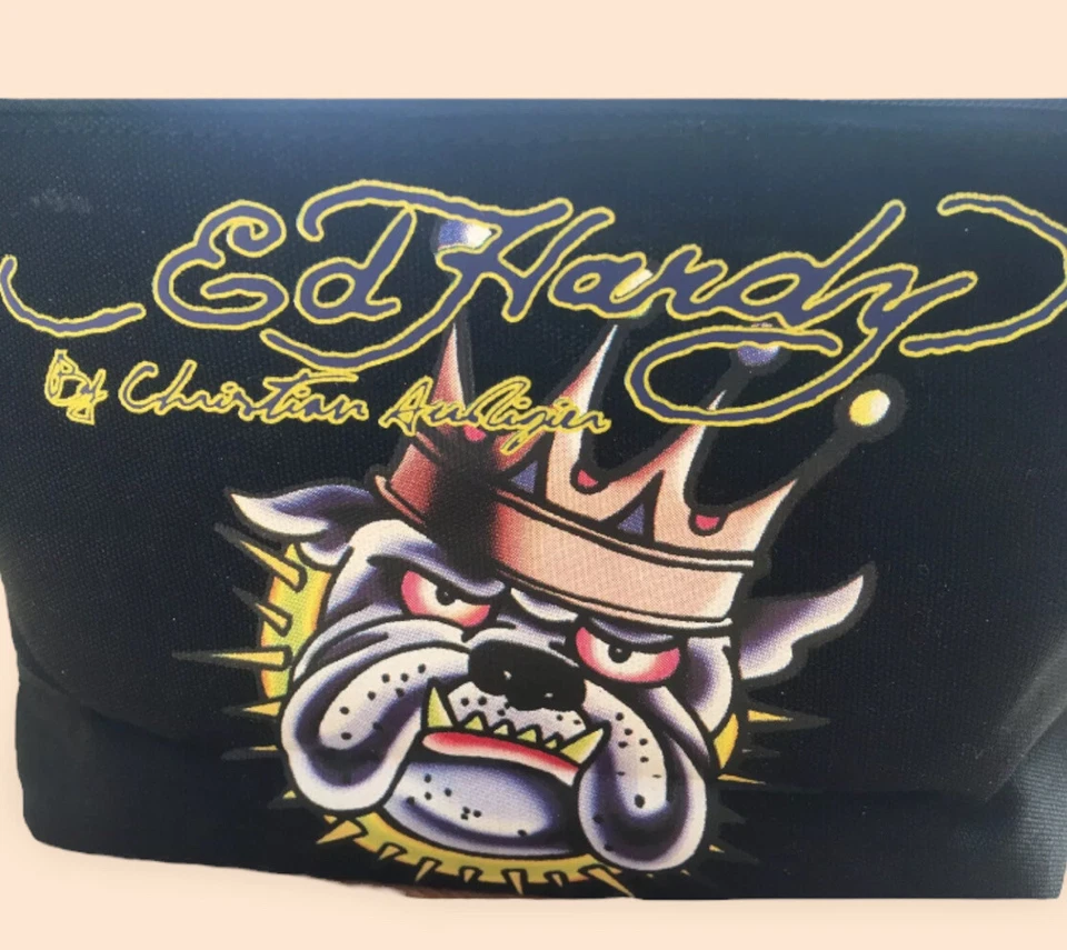 - Pochette ( ou trousse ) - ED HARDY by CHRISTIAN AUDIGIER NEUVE !!! - Photo 4/4