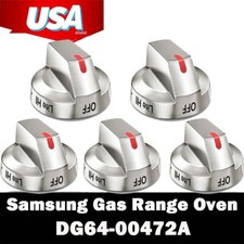 5 Packs For DG64-00472A Dial Knob for Samsung Range Oven Replaces DG64-00347B