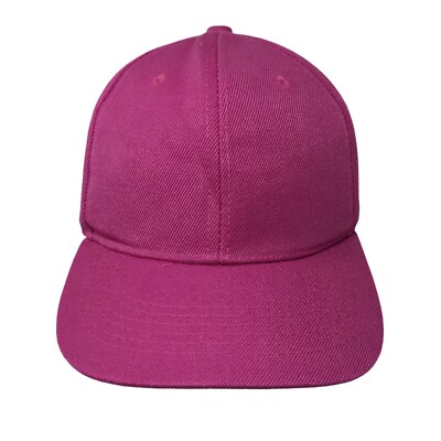 Unbranded Strapback Hat Pink One Size Blank Solid Adjustable
