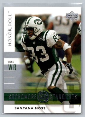 2002 Upper Deck Honor Roll #SSW-7 Santana Moss New York Jets Football Card