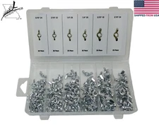 150 Piece Wing Nut Twist Bolt Assortment Kit SAE Standard Assorted Sizes Wingnut