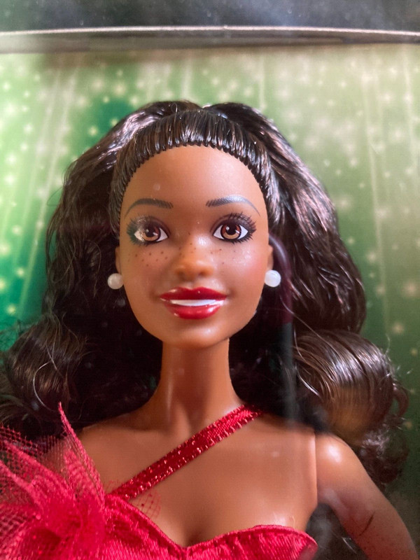 2022 Barbie Signature Holiday Doll - African American Sculpt - NRFB w Shipper!