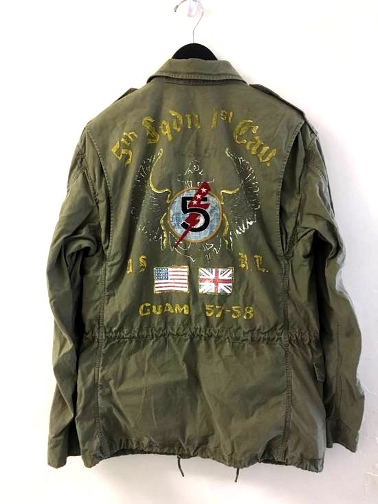POLO RALPH LAUREN OLIVE MILITARY COMBAT FIELD JACKET GUAM 5TH