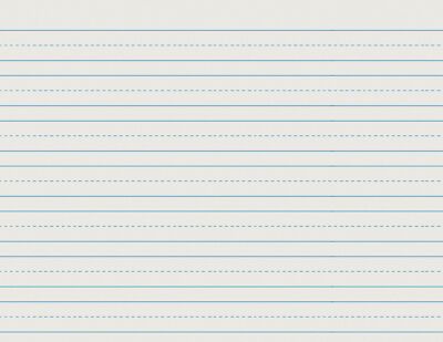School Smart - 85350 Skip-A-Line Ruled Writing Paper 3/4 Inch Ruled Long Way ...