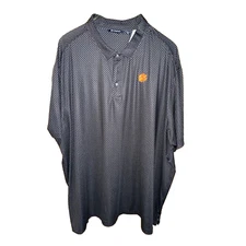 Mens Cutter & Buck Black & Gray Polo w/ Clemson Tiger  Paw Logo/  Size 5XB/5TG