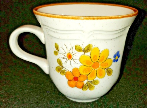 VTG Mikasa Baronial Cup #CM 951 Japan Floral Retro Boho Garden Chic - Picture 2 of 6