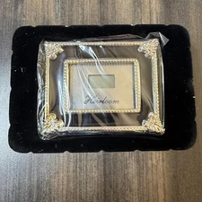 Heirloom Silverplated Quartz Clock New in Box Desk Table Shelf Decor Vintage