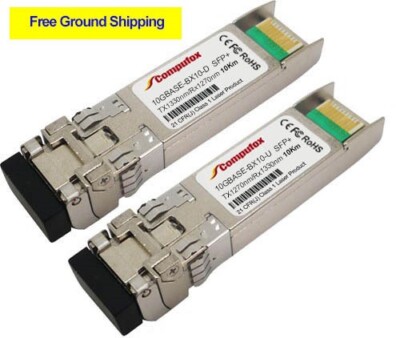 Compatible Pair 10G SFP+ BIDI 10km for Cisco Catalyst 2960-XR Series
