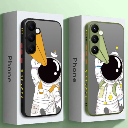 ShockProof Astronaut Case For Samsung A14 A34 A54 S24 Ultra S23 S22 S21 S20Cover - Picture 1 of 17
