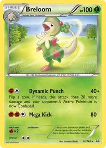Breloom 16/160 Rare XY - Primal Clash Pokemon TCG