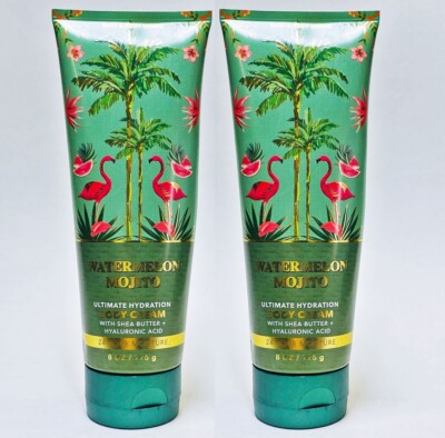 2 Bath & Body Works WATERMELON MOJITO Ultimate Hydration Body Cream Lotion 8 oz