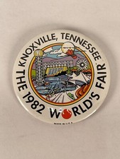 Worlds Fair 1982 Knoxville Tennessee Pinback button Made in USA