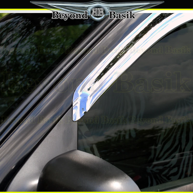 Ford Explorer 2002-2007 2008 2009 2010 cromo puerta ventilación viseras ventana protector de lluvia Foto 3 de 4