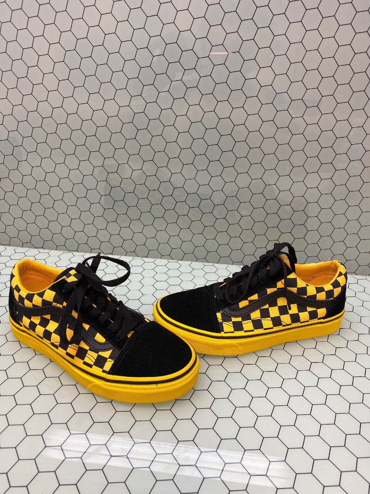 vans platform yellow