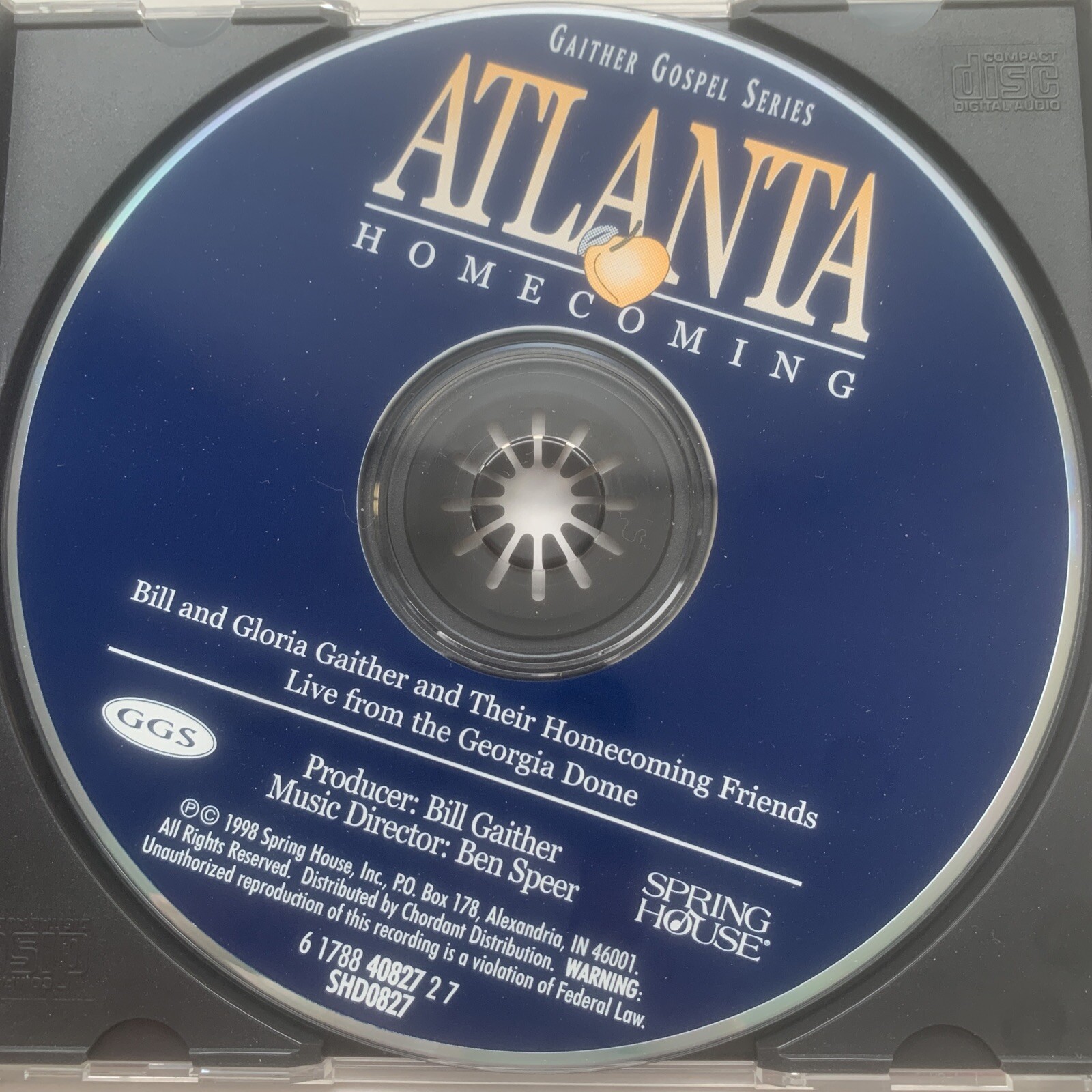 Gaither Gospel Series Atlanta CD 1998 TESTED WORKS 617884082727 eBay