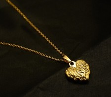 Fashion Women Girl Titanium Stainless Steel Irregular Heart Love necklace 16-18"