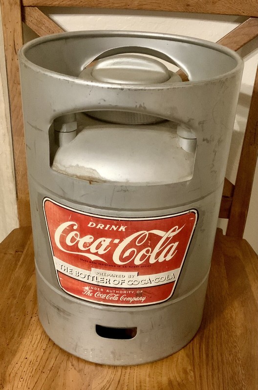 Coca-Cola c. 1955 Stainless Steel 2.38 Gallon Syrup Can - Rare Find (Make Offer)