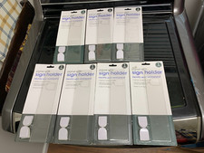 7 pack lot Advantus 9" x 2" Panel Wall Sign Holder Clear Acrylic 75318