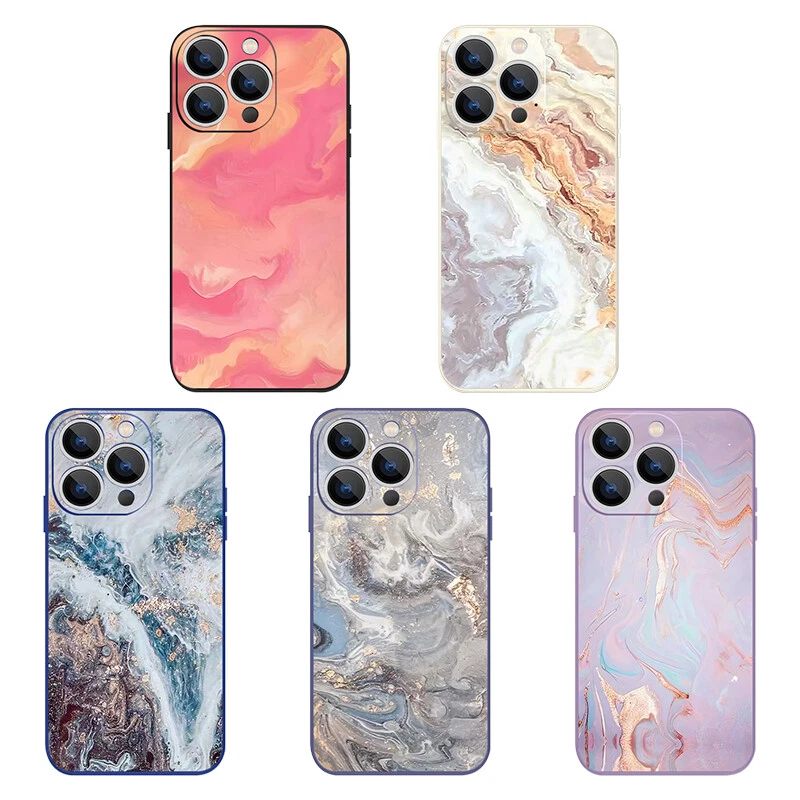 For iPhone 16 15 14 Pro Max 13 12 11 XS 8 7 Plus Marble Lanyard Case TPU Cover - Image 3 of 4