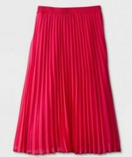 NWT Target A New Day Pleated A-Line Midi Pink Fuchsia Skirt Size XXL 2X