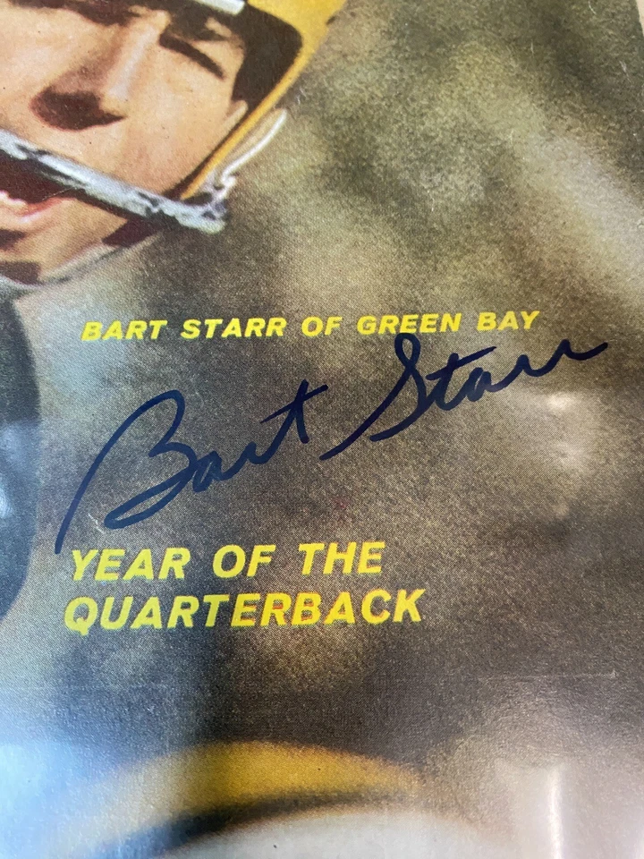 Cubierta firmada autografiada por Bart Starr Sports Illustrated 25 de septiembre de 1961 Green Bay Foto 2 de 4