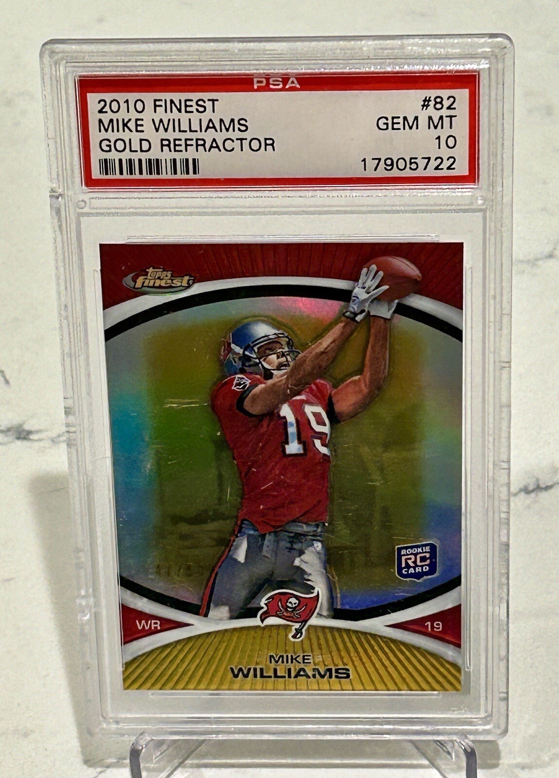 Mike Williams Finest #82 Gold Refractor