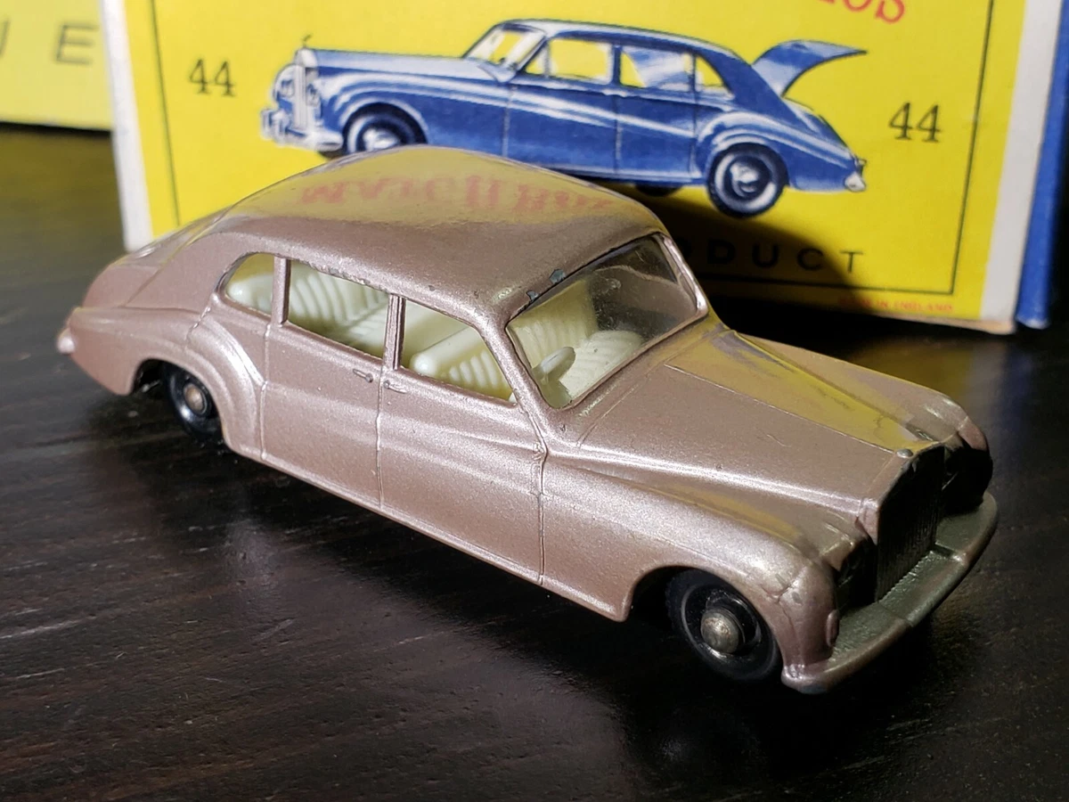 Matchbox Lesney Rolls Royce Phantom V #44 B 5 Tan BPW * With " ...