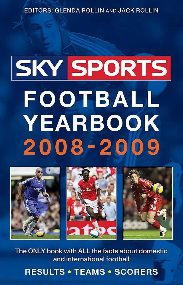 Sky Sports Football Yearbook 2008-2009 - Rothmans - Statistics Hardback book