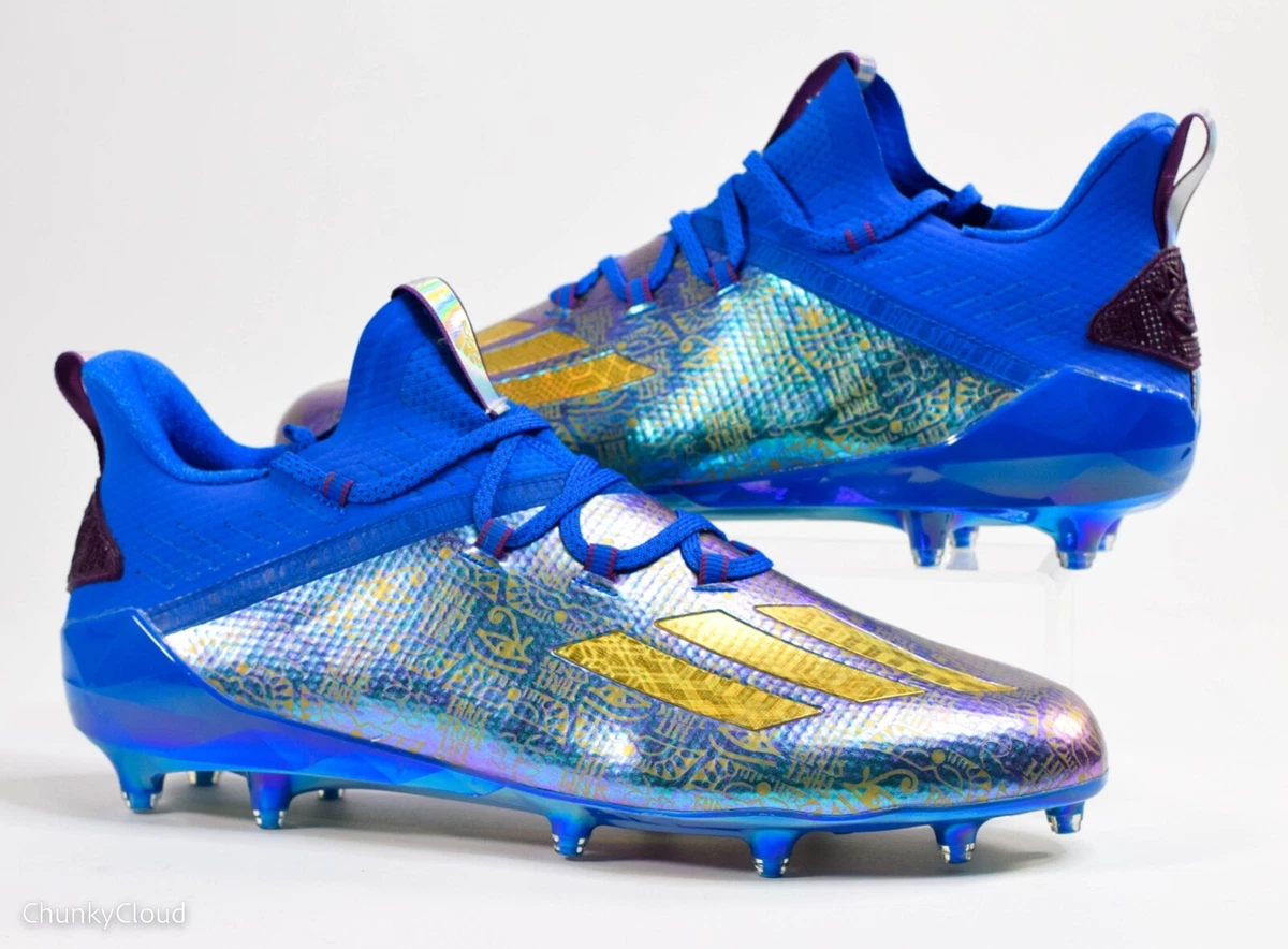 Football cleats blue store and yellow