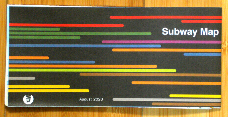 New York City NYC Subway Map MTA Dated August 2023 Metro