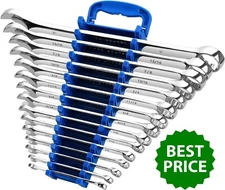 Max Torque 15-Piece Premium Combination Wrench Set, Complete SAE Inch Sizes from