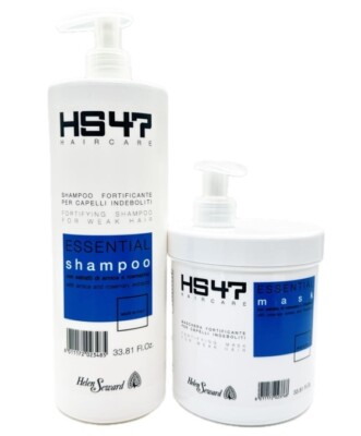 Helen Seward HS47 Fortifying Shampoo & Mask for Weak Hair 33.8 fl oz/1000ml