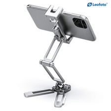 Leofoto PS-4 Foldable Multi-Functional Smartphone Clamp Silver