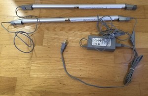 Herman Miller Original 2 Set Magnetic Twist LED Cabinet Light with Power Cord