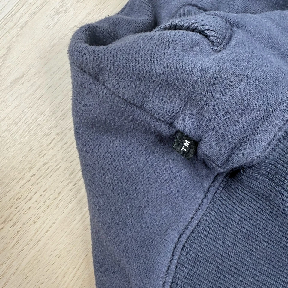 Travis Mathew Mens Blue Long Sleeve Golf The Cloud Hooded Sweater Size Medium - Image 3 of 4