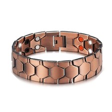 Copper Magnetic Bracelet Energy Healing Therapy Arthritis Pain Relief Men Women