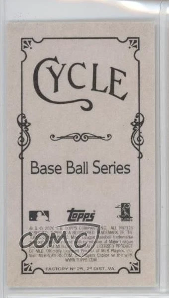 2020 Topps 206 Series 2 Cycle Back /25 Nolan Arenado #14 - Image 2 of 2